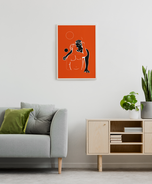 Celestial Touch: Radiant Embrace