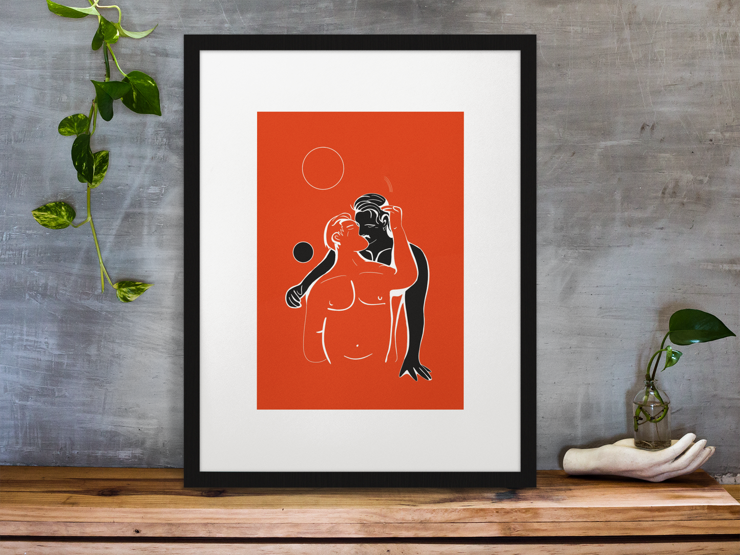 Celestial Touch: Radiant Embrace