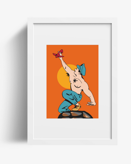 Summit Joy: Flight at Dusk